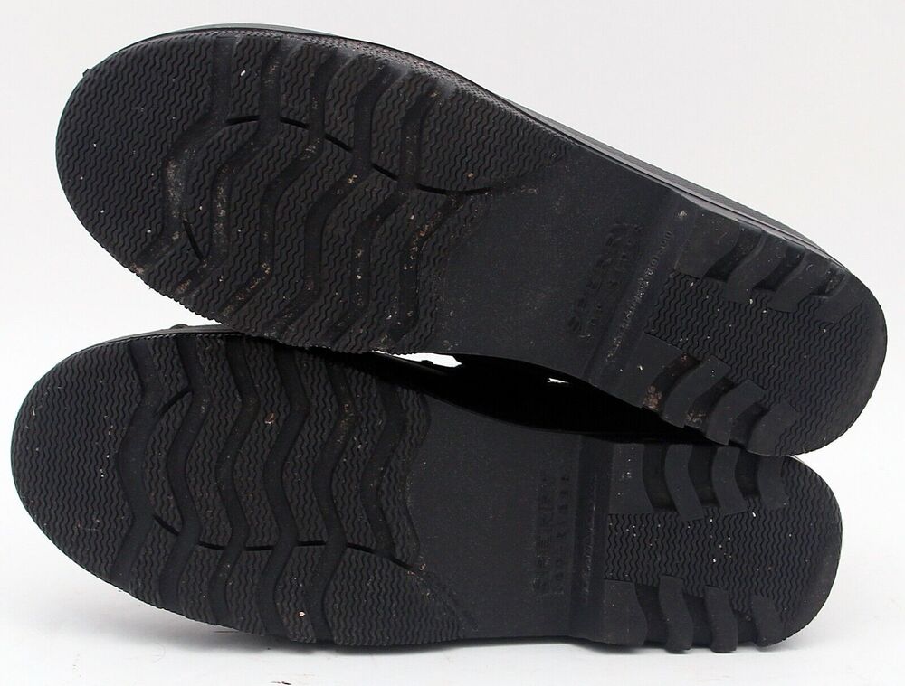 Sperry Top-Sider Women's Size 7 Black Quilted Rain Duck Shoe Boots Mocs STS95272 - Picture 8 of 11